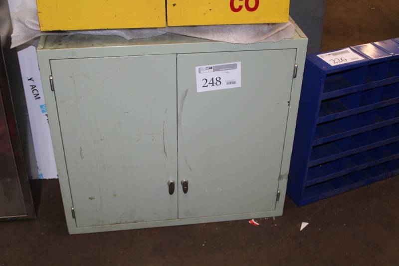 lot 248 image: 2-Door Metal Storage Cabinet