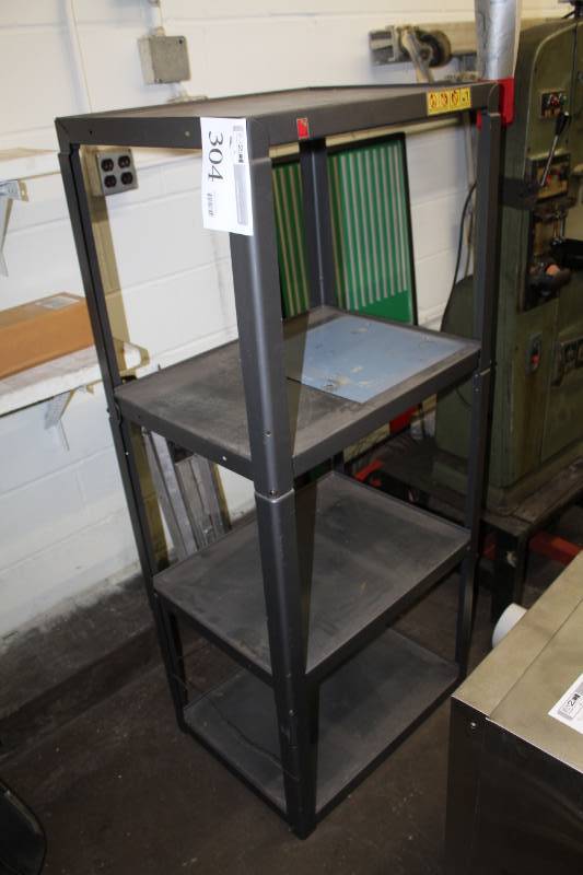 lot 304 image: 4-Shelf Plastic Storage Rack
