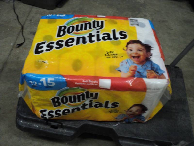 lot 40 image: 12 Rolls 2 Ply Bounty Paper Towels...