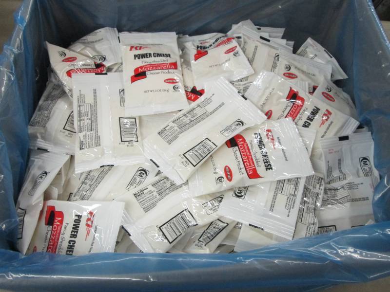 lot 100 image: Case of 2 oz Power Cheese Shredded ...