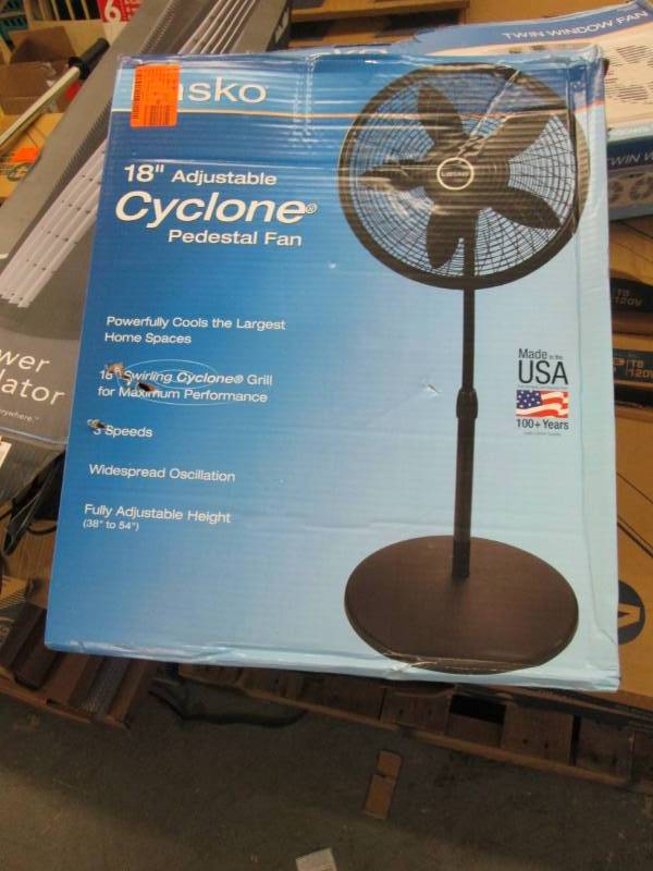 lot 176 image: Lasko Cyclone 18 in. Adjustable Ped...