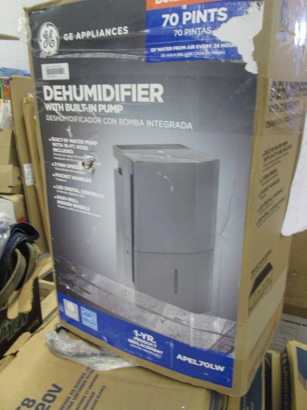 lot 177 image: GE 70 pt. Dehumidifier with Built-I...
