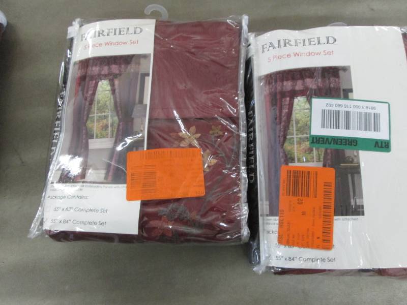 lot 203 image: Lot of 2 Achim Sheer Fairfield Burg...