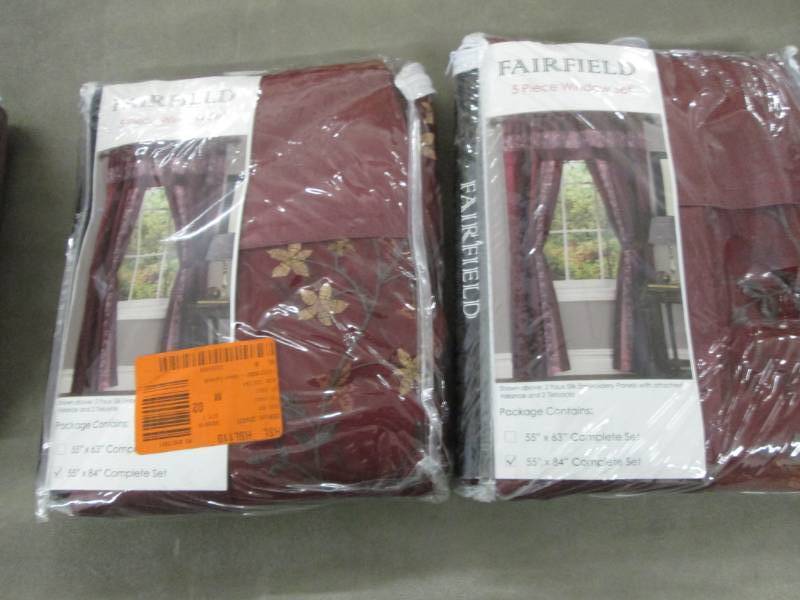 lot 204 image: Lot of 2 Achim Sheer Fairfield Burg...