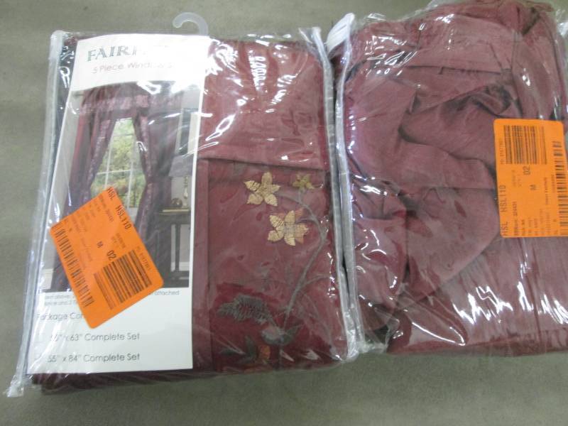 lot 205 image: Lot of 2 Achim Sheer Fairfield Burg...