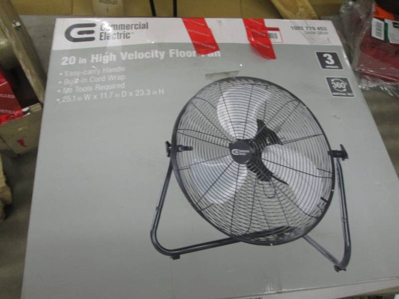 lot 234 image: Commercial Electric 20 in. 3-Speed ...