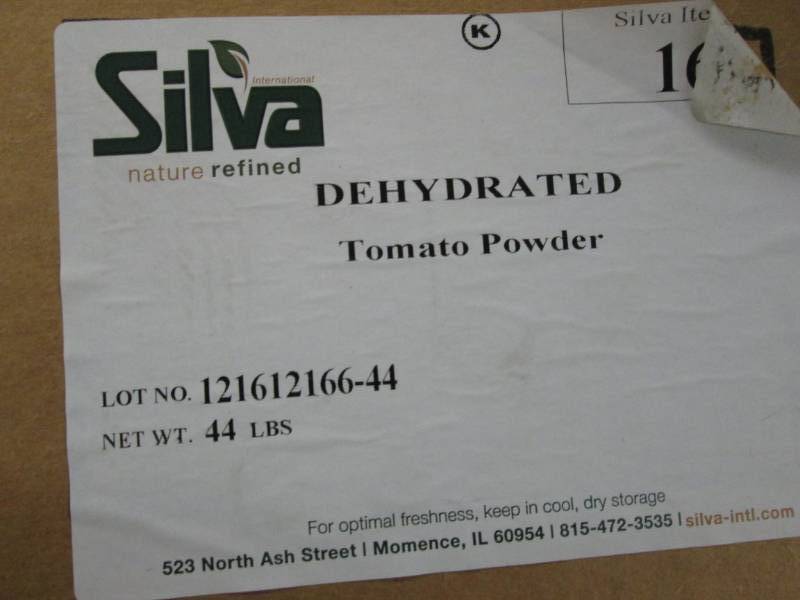 lot 246 image: Silva 44 lb Box Dehydrated Tomato P...