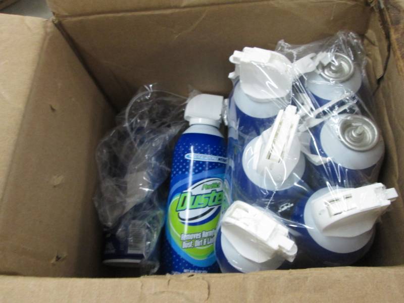 lot 266 image: Duster Power Cans 4 plus 4 with dam...