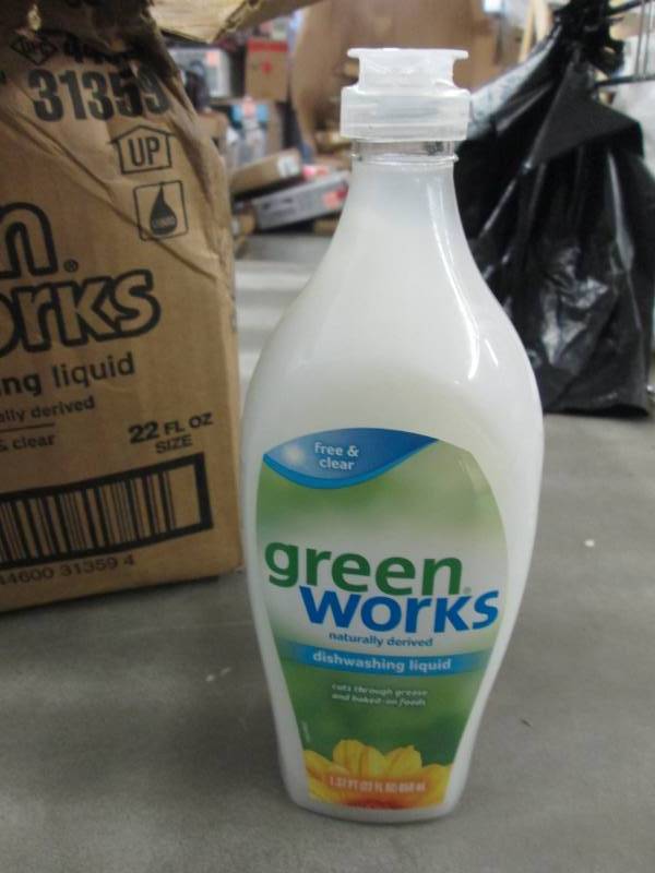 lot 270 image: 5 Bottles Green Works 22 fl oz Dish...