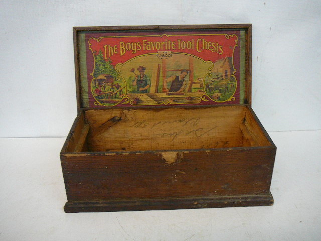 Vintage Wooden Tool Box