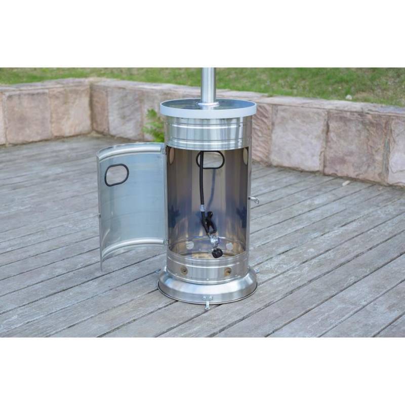 Garden Treasures 48000-BTU Stainless Steel Floorstanding ...