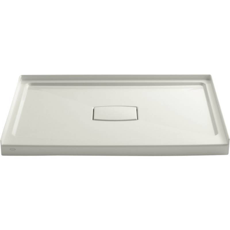 lot 88 image: KOHLER Archer Biscuit Acrylic Shower Base 36-in W x 48-in L with Center Drain 9397-96