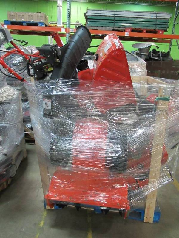 lot 1 image: WHOLESALE PALLET OF RETURNS - SNOWBLOWERS