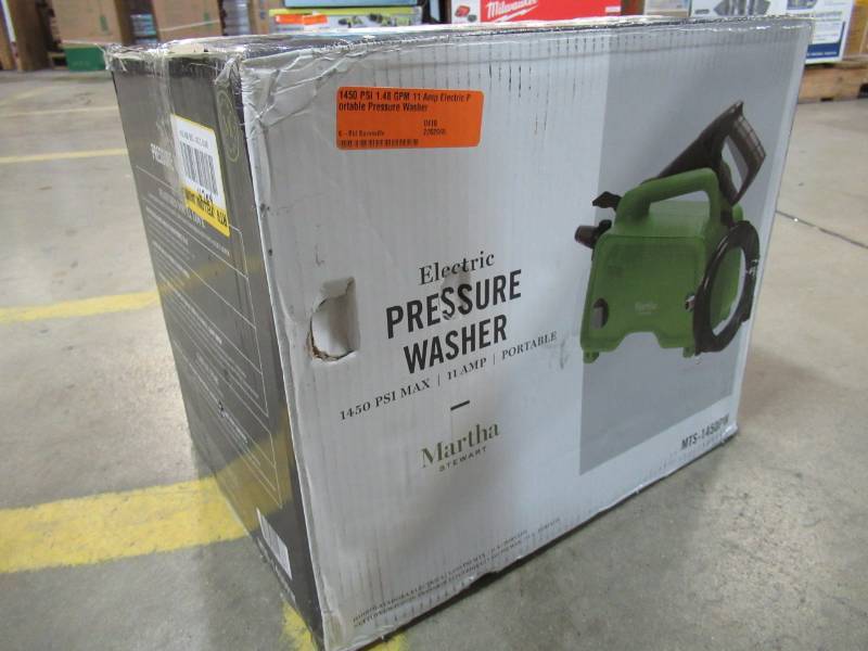 lot 24 image: Martha Stewart Living 1450 PSI 1.48 GPM 11 Amp Electric Portable Pressure Washer, MTS-1450PW