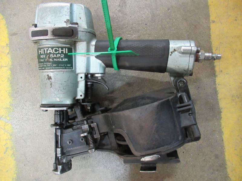 lot 56 image: Hitachi 1.75-in 15-Degree Roofing Pneumatic Nailer NV45AB2 - USED
