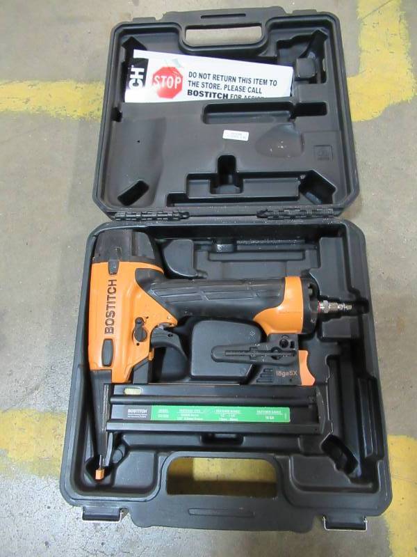 lot 59 image: BOSTITCH SX1838K 18-Gauge Narrow-Crown Stapler, Slightly Used.