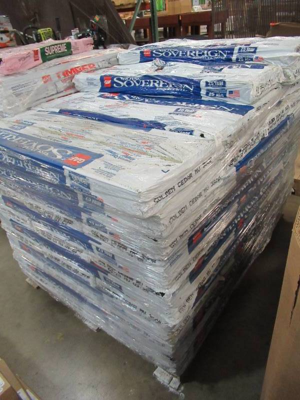 lot 79 image: GAF ROYAL SOVEREIGN 33.33-sq ft Golden Cedar 3-Tab Roof Shingles - Approximately 50 Bundles