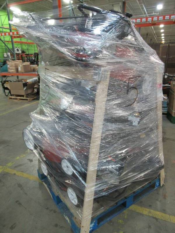 lot 81 image: WHOLESALE PALLET OF RETURNS - LAWN MOWERS