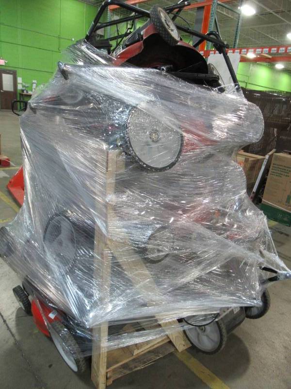 lot 100 image: WHOLESALE PALLET OF RETURNS - LAWN MOWERS