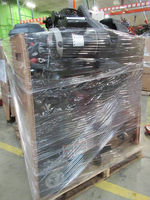 lot 140 image: WHOLESALE PALLET OF RETURNS - HUSKY 20 & 30 GALLON AIR COMPRESSORS