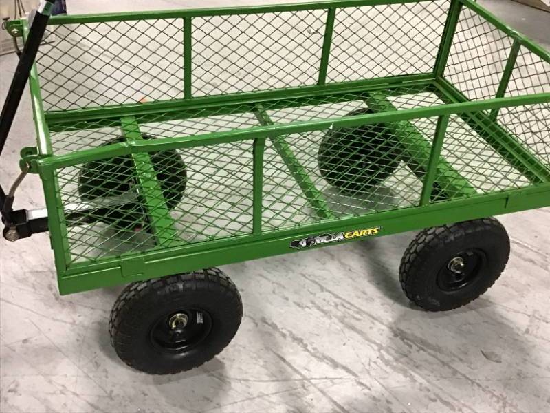 Gorilla Carts 800 lb. Steel Utility Cart PLEASE SEE PICS SMALL DENT DAMAGE
