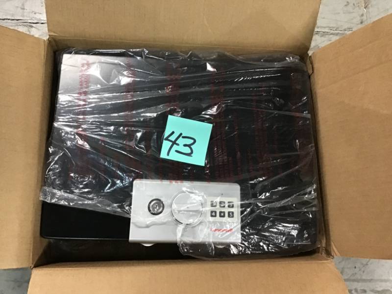 Honeywell 0.48 cu. ft. Fire Resistant Steel Laptop Security Box with Programmable Digital Lock  open box in like new condition