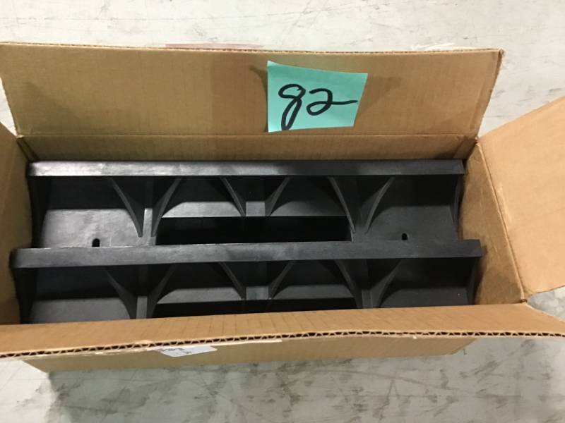 2 x 4 Basics Black Firewood Rack Kit  open box in like new condition