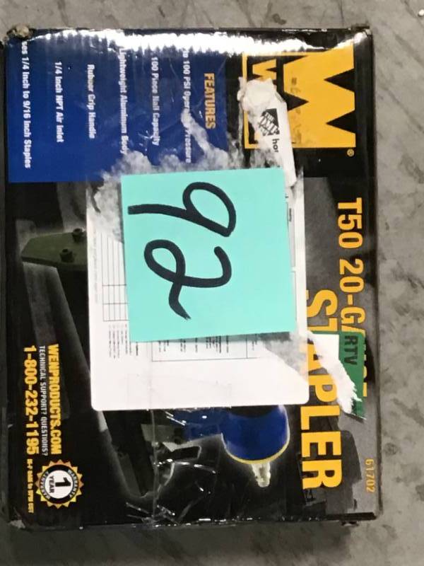 WEN Pneumatic 20-Gauge Stapler Air Nailer not used