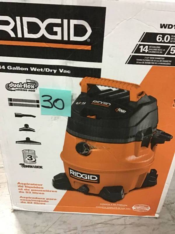 RIDGID 14 Gal. 6.0-Peak HP Wet Dry Vac in good condition
