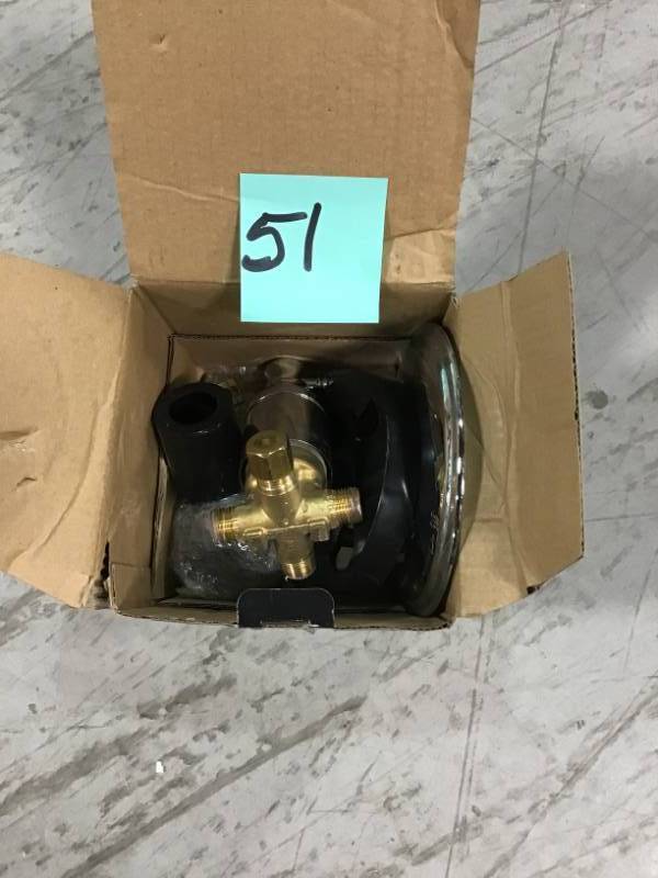 Delta Foundations Single-Handle 1-Spray Shower Faucet in Chrome  open box in like new condition