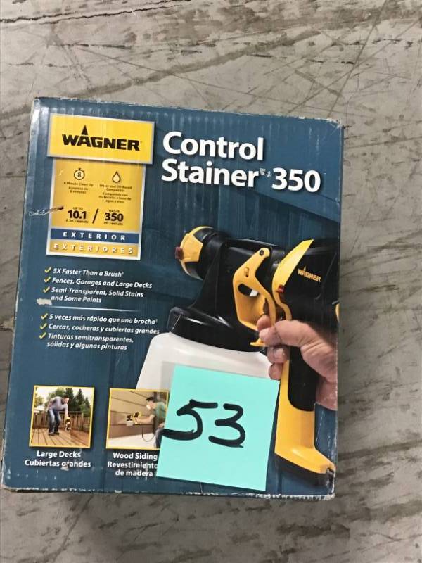 Wagner Control Stainer 350 HVLP Handheld Sprayer USED in working condition