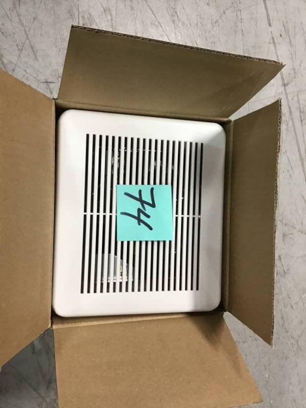 Hampton Bay 50 CFM Ceiling Bathroom Exhaust Fan  open box in like new condition