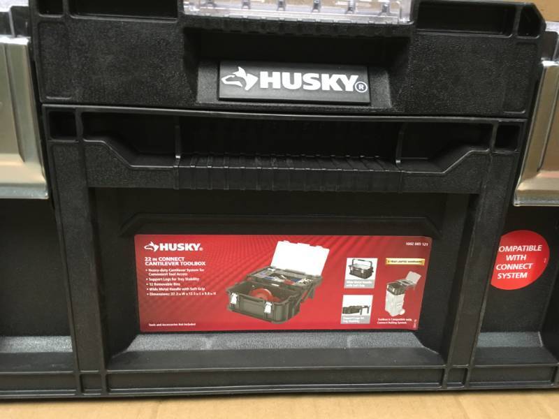 Husky 22 In 22 Compartment Connect Cantilever Organizer For Small Dd7