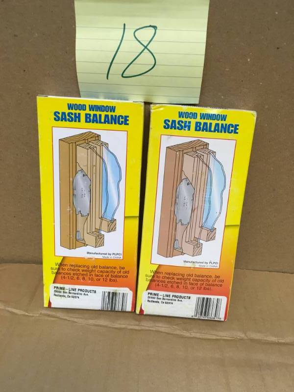 lot 18 image: Prime-Line 12 lb. Wood Window Sash Balance QTY 2 not used