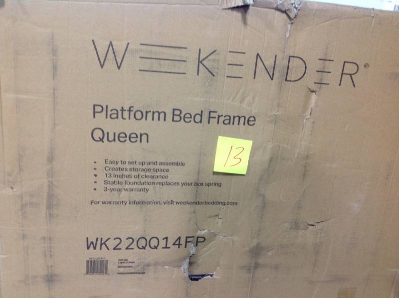 Weekender Queen Metal Bed Frame not used