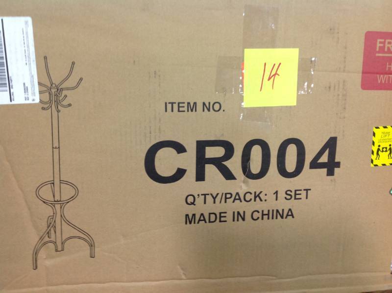 MegaHome Black 12-Hook Coat Rack in good conditions
