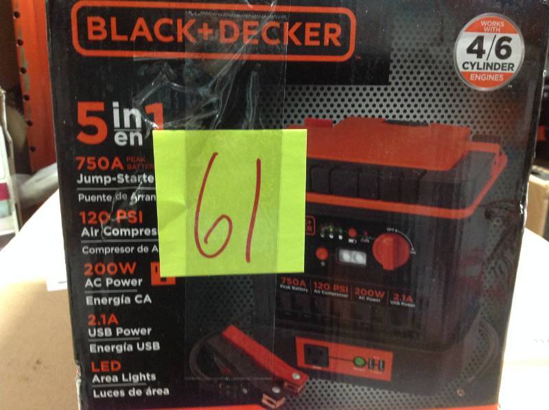 BLACKDECKER 750 Amp Portable Power Station USED in good condition