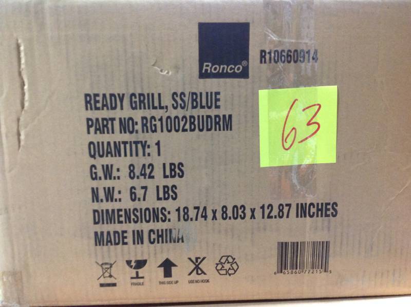 Ronco Ready Indoor Grill  Open box in like new condition