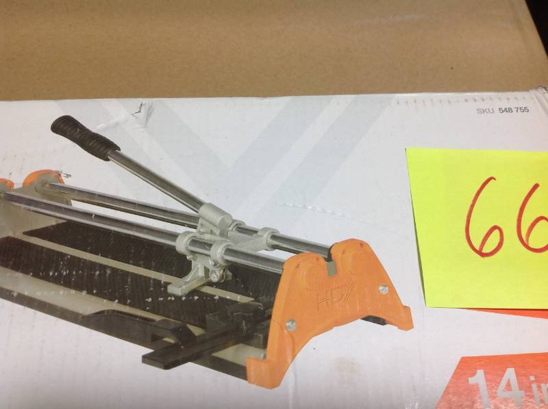 HDX 14 in. Rip Ceramic Tile Cutter USED