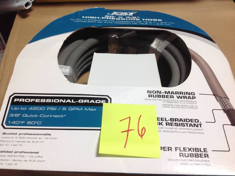 CAT Pumps 38 in. x 50 ft. Pressure Washer Hose  Open box in like new condition