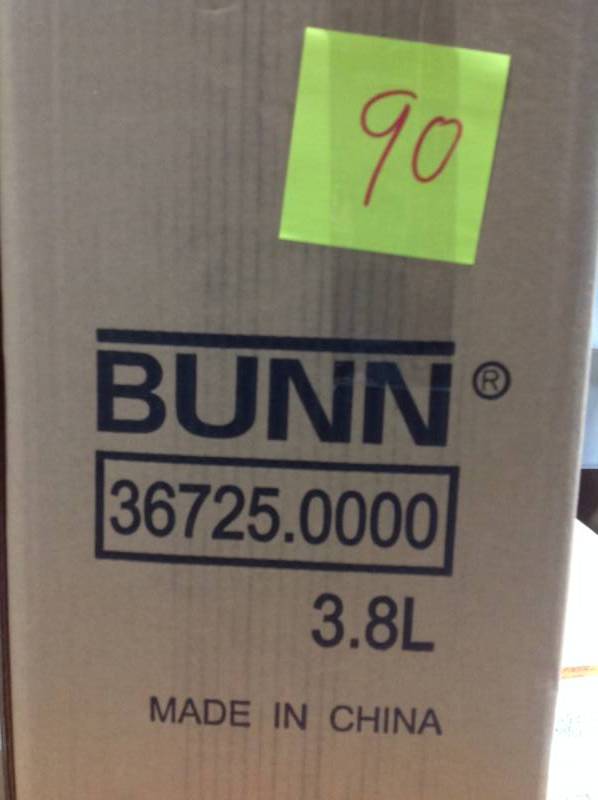 Bunn 3.8 Liter SST Lined Airpot Coffee Maker in like new condition