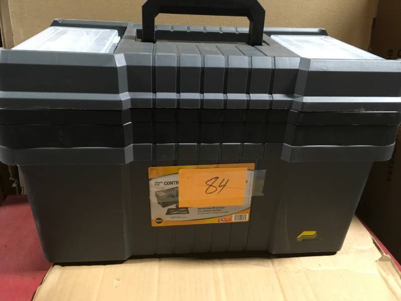 lot 84 image: Plano 22 in. Contractor Pro Tool Box open box in like new condition