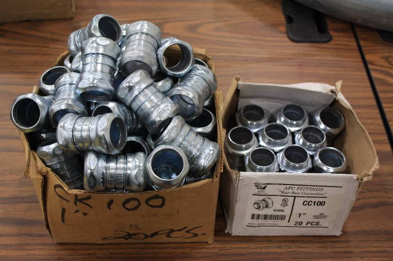lot 9 image: 1 Steel Compression Couplers & Compression Connectors  New 67 Qty