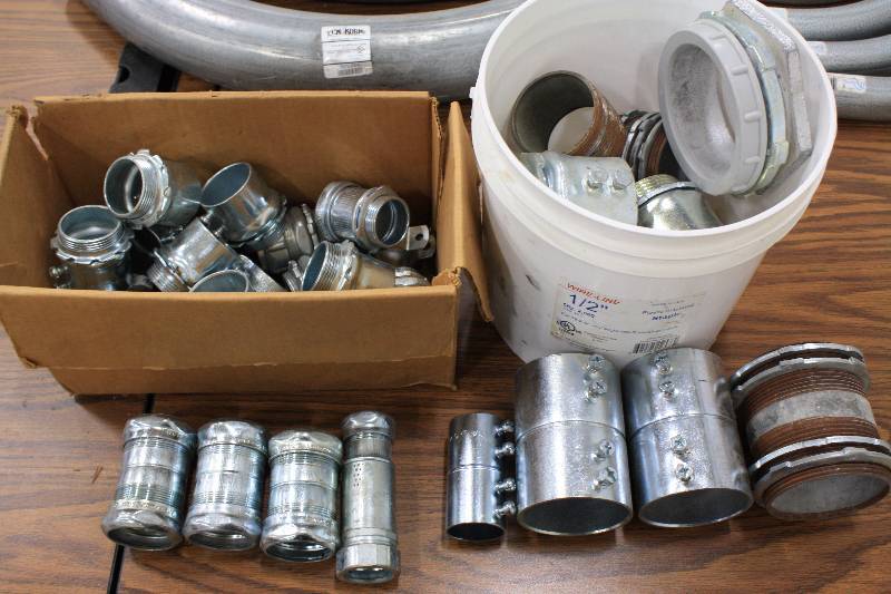 lot 12 image: Large Lot of Various Connectors & Couplers 1.5 - 2.5
