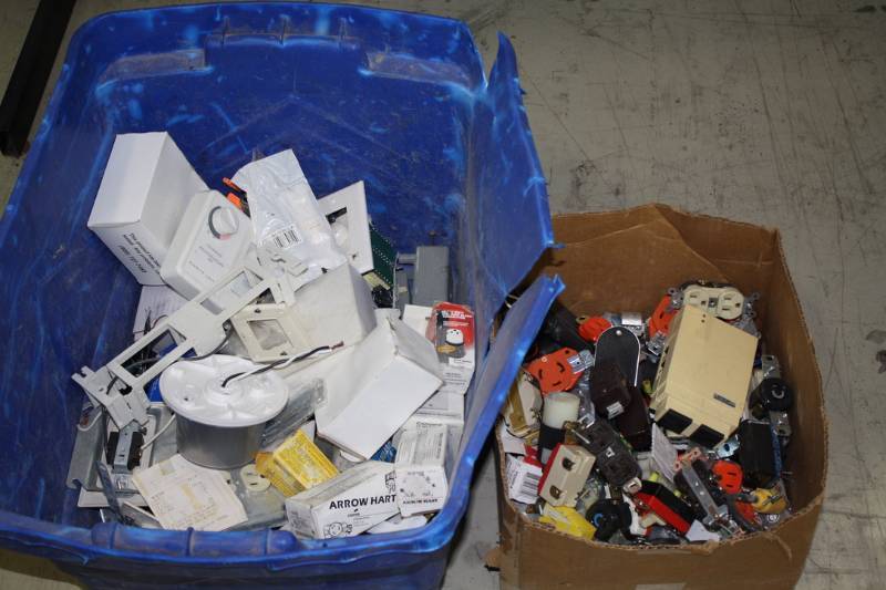 lot 56 image: Large Lot of Misc Receptacles, Plugs and Tons of Extras