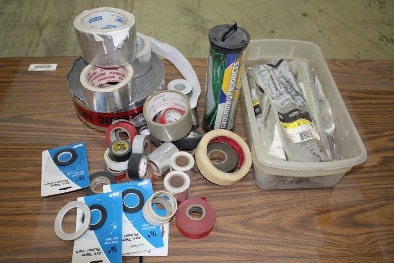 lot 87 image: Circuit Grounding, Grounding Cables & Tons of Misc. Tape