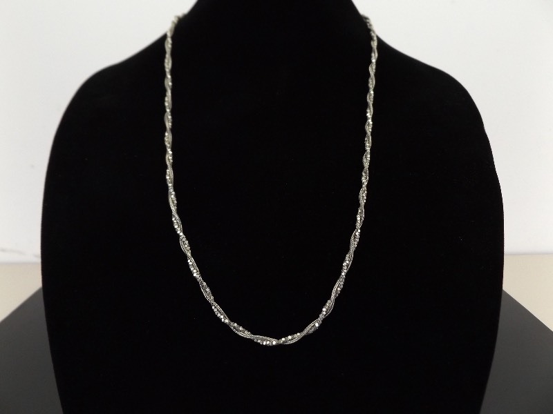 .925 Sterling Silver Designer Art Nouveau Necklace