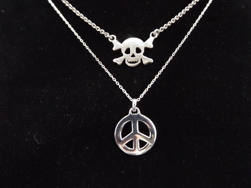 2 - .925 Sterling Silver Pop Culture Pendant Necklaces