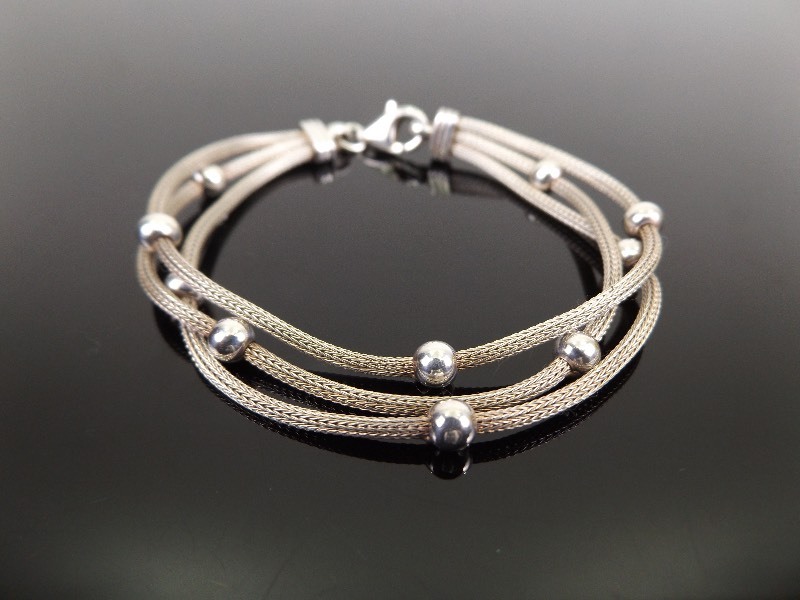 .925 Sterling Silver Designed Bracelet&nbsp