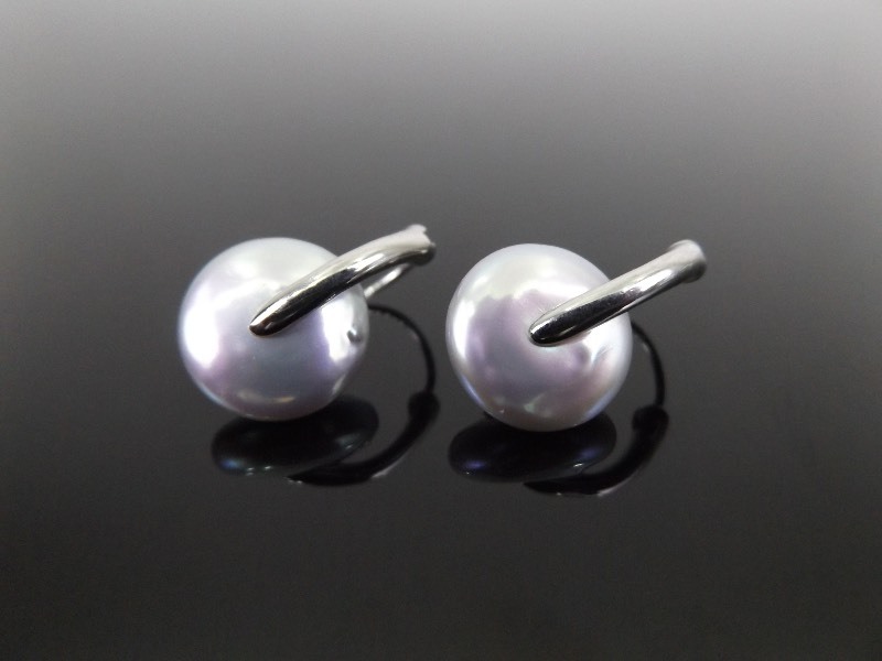 .925 Sterling Silver Pearl Cultured Earrings